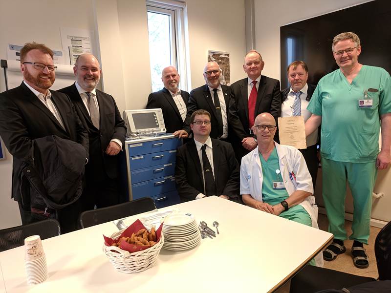 Oddfellowstúka nr 1, Ingólfur, gaf verkjateymi til tækjakaupa