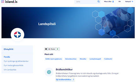 Nyr-vefur-Landspitala
